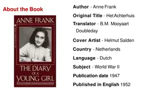 Anne Frank: The Diary of a Young Girl - Book Summary & Character Descriptions