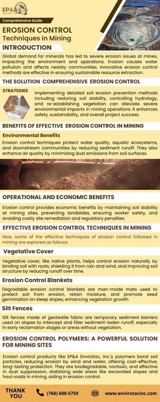 Comprehensive Guide to Erosion Control Techniques in Mining