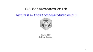 Microcontrollers Lab Project Setup Guide for Code Composer Studio v.8.1.0