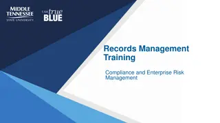 Comprehensive Records Management Training Program