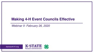 Effective Strategies for Enhancing 4-H Event Councils