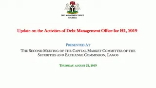Debt Management Office Update on Capital Market Activities in Nigeria for H1, 2019