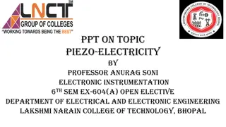 Piezo-Electric Transducers in Electronic Instrumentation