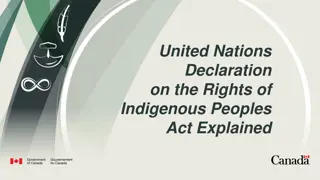 Understanding the United Nations Declaration on the Rights of Indigenous Peoples Act