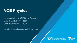 VCE Physics Study Design 2023-2027: Overview of Key Science Skills and Changes