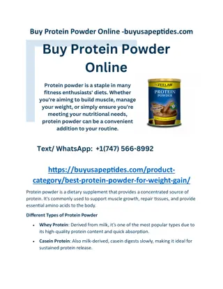 Buy Protein Powder Online -buyusapeptides.com