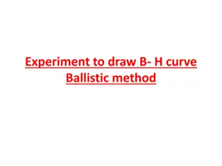 Experimental Method to Draw B-H Curve Using Ballistic Approach