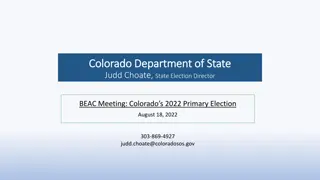 Analysis of Colorado's 2022 Primary Election Data