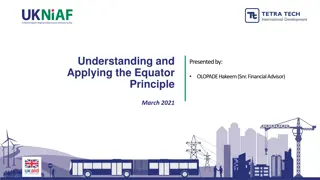 Understanding and Applying the Equator Principles in Infrastructure Financing