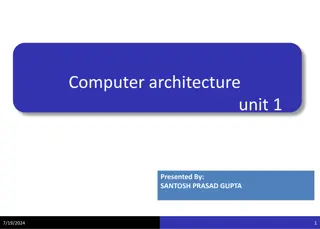 Computer Architecture and Organization