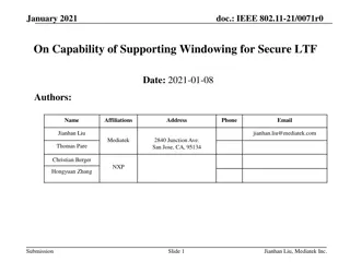 Capability of Supporting Windowing for Secure LTF in IEEE 802.11-21/0071r0