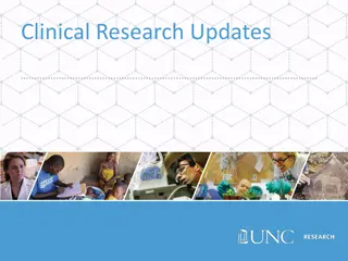 Clinical Research Updates and Administrative Fee Changes