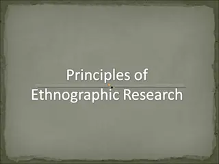 Ethnography: Art and Science of Cultural Description