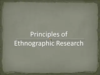 Understanding Ethnography: Art and Science of Cultural Description