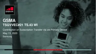 Subscription Transfer via Old Primary Device Proposal for TS.43