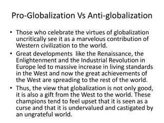 Globalization Throughout History: East to West Perspective