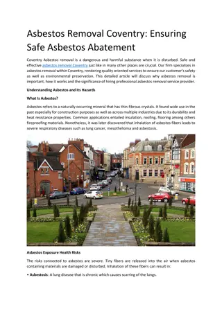 Asbestos Removal Coventry: Ensuring Safe Asbestos Abatement