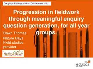 Enhancing Fieldwork Skills: Progression Through Enquiry Question Generation