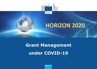 Grant Management Flexibility under Horizon 2020 During COVID-19
