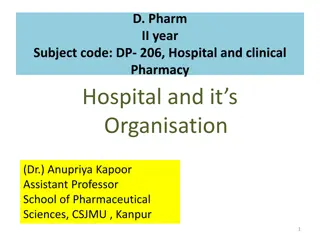 Hospital Classification and Organization Structure