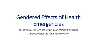 Gendered Effects of Health Emergencies: Impact on Women's Wellbeing