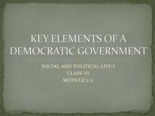 Understanding Key Elements of a Democratic Government