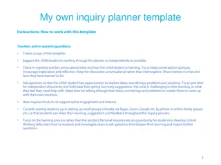 Exploring My Inquiry Skills through Visual Templates