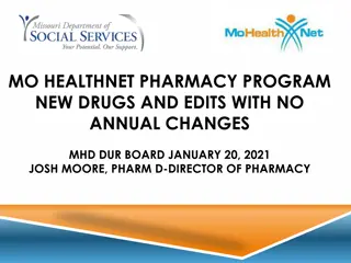 Updates on New Drugs in MO Healthnet Pharmacy Program