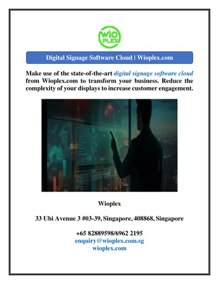 Digital Signage Software Cloud | Wioplex.com