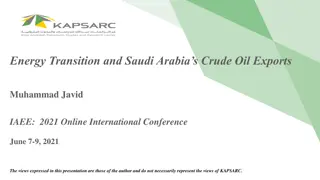 Saudi Arabia's Energy Transition and Crude Oil Exports Analysis