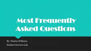 Frequently Asked Questions at VVC Student Services Lab