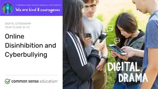 Online Disinhibition and Cyberbullying in Digital Citizenship Education