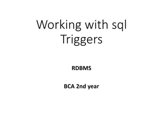 SQL Triggers in Relational Databases