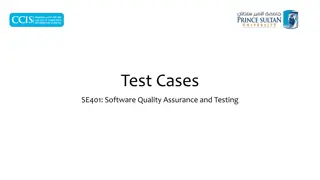 Software Testing: Test Cases, Selection, and Execution