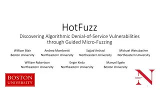 HotFuzz: Discovering Algorithmic Denial-of-Service Vulnerabilities