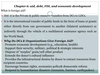 Understanding Foreign Aid, Debt, FDI, and Economic Development