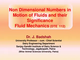 Understanding Non-Dimensional Numbers in Fluid Mechanics
