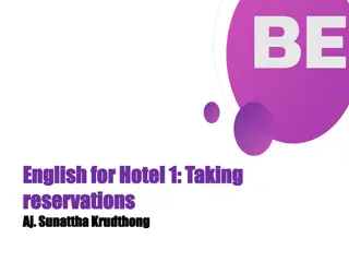 English for Hotel: Handling Reservations and Guest Requests