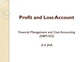 Profit and Loss Account in Financial Management