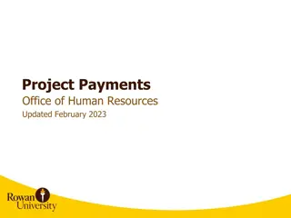 Overview of Project Payment Forms and Pre-Approval Process