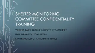 Importance of Confidentiality in Shelter Monitoring Committee Training