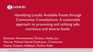 Promoting Sustainable Local Foods for Nutrition Security in Nigeria