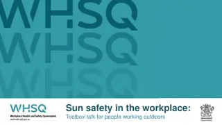 Sun Safety in the Workplace: Toolbox Talk for Outdoor Workers
