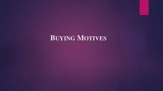 Buying Motives in Consumer Behavior