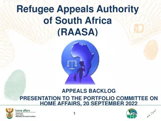 Addressing the Refugee Appeals Backlog in South Africa