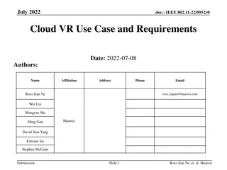 Cloud VR Network Requirements and Development Strategy in July 2022