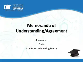Effective Strategies for Memoranda of Understanding and Agreements