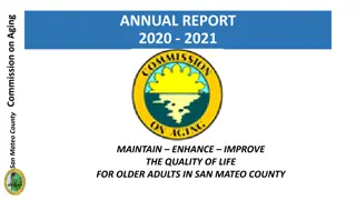 Commission on Aging San Mateo County Annual Report 2020-2021 Highlights