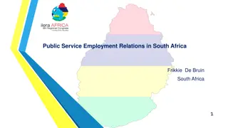 Public Service Employment Relations in South Africa: Overview