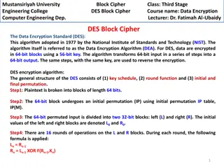 Understanding DES Block Cipher in Computer Engineering at Mustansiriyah University